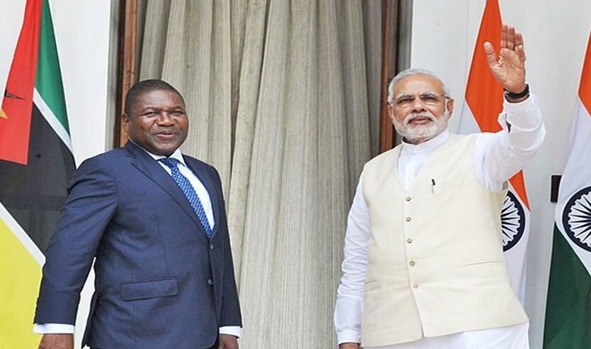 PM Narendra Modi Meets Mozambique President H.E. Filipe Jacinto Nyusi in Gandhi Nagar